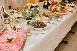 Catering wedding buffet events