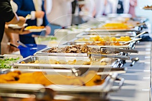 Catering wedding buffet events