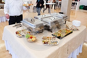 Catering wedding buffet for events