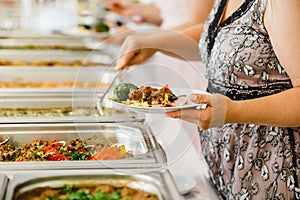 Catering wedding buffet for events