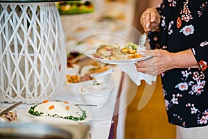 Catering wedding buffet for events