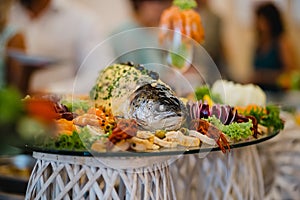 Catering wedding buffet for events