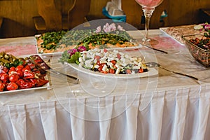 Catering wedding buffet events