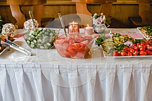 Catering wedding buffet events