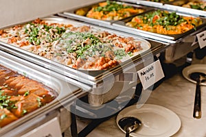 Catering wedding buffet events