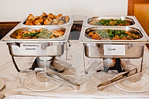 Catering wedding buffet events