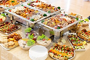 Catering wedding buffet for events photo