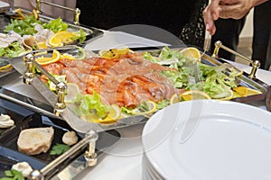 Catering at wedding reception