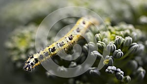 Caterpillar on broccoli