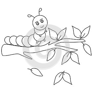 Caterpillar Coloring page