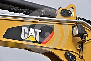 Caterpillar heavy duty equipment vehicle and logo