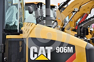 Caterpillar heavy duty equipment vehicle and logo