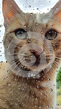 Catface on the window