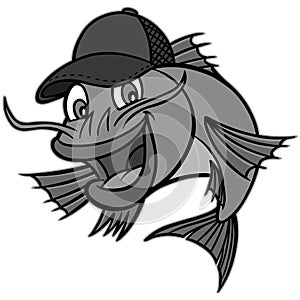 Catfish Mascot Illustration