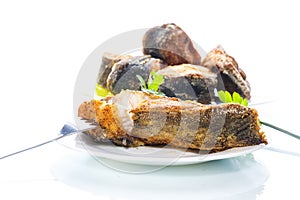 Catfish roasted in batter