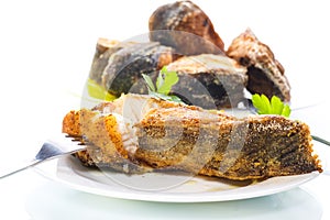 Catfish roasted in batter