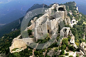 Cathar castle of Peyrpertuse