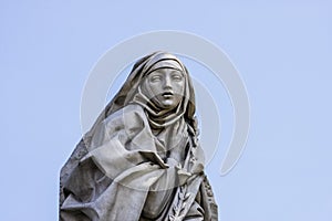 Catharina Da Siena Statue in Rome