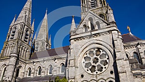 The Cathedral of the Anglican Church in Cork. Cathedral of the 19th century in the Neo-Gothic style. Cathedral Church of St Fin