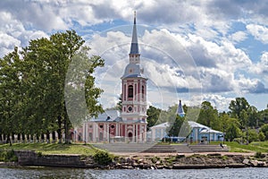 Cathedral of the Annunciation of the Blessed Virgin Mary and the Church of St. Nicholas the Wonderworker. Shlisselburg