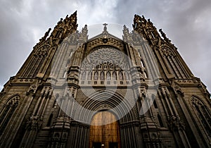 Cathedral of Arucas (Church of San Juan Bautista) on a cloudy day, Gran Canaria, Spain photo