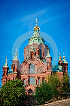 Cathedral of the Assumption, 1868. Arch. AM GORNOSTAYEV. The largest Orthodox cathedral in North and West Europe