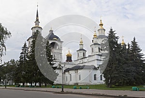 Cathedral of the Assumption of the Blessed Virgin Mary in the early summer morning in Veliky Ustyug