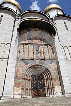 The Cathedral of the Assumption in Moscow Kremlin