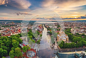 The Cathedral of the Assumption in Varna, Aerial view photo