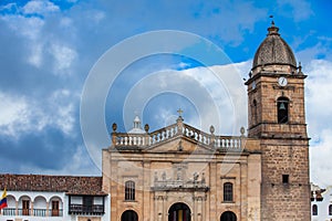 Cathedral Basilica of St. James the Apostle the oldest Roman Catholic cathedral of Colombia built on 1598 located in Tunja photo