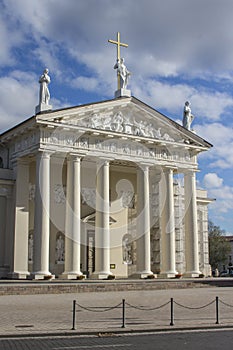 The Cathedral Basilica of St Stanislaus and St Ladislaus of Vilnius . Lithuania