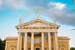 Cathedral Basilica of St Stanislaus and St Ladislaus of Vilnius in Lithuania