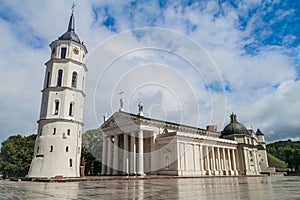 Cathedral Basilica Of St. Stanislaus And St. Vladislav On Cathedral Square in Vilnius, Lithuani