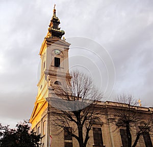 Cathedral of Belgrade. Sunset