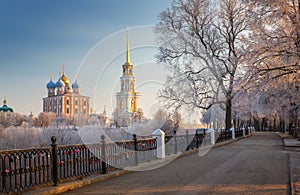 Cathedral bell tower of Ryazan kremlin, Russia