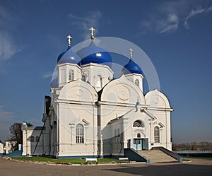 Cathedral of Bogolyubsk icon of Mother of God in Bogolyubskii Monastery. Bogolyubovo. Vladimir oblast. Russia