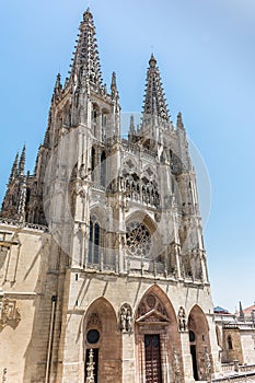 The cathedral of Burgos, one of the most majestic gothic cathedrals in Spain photo