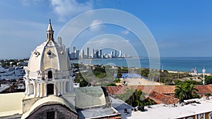 Cathedral At Cartagena In Bolivar Colombia. photo