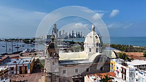Cathedral At Cartagena In Bolivar Colombia. photo