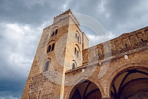 The Cathedral of Cefalu city in Sicily, Italy