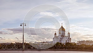 Cathedral of christ the savior in moscow. Russian Federation