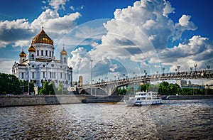 Cathedral of Christ the Saviour. Russia,Moscow.