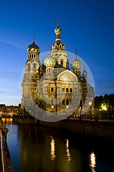 Cathedral of Christ the Saviour in St Petersburg, Russia