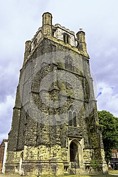 Cathedral Church of the Holy Trinity free-standing medieval bell tower known as campanile in Chichester, West Sussex, UK