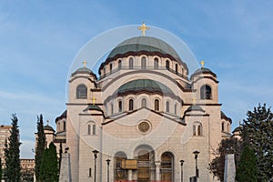 Cathedral Church of Saint Sava in city of Belgrade, Serbia