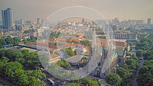 Cathedral Church from the top, Jakarta. Indonesia