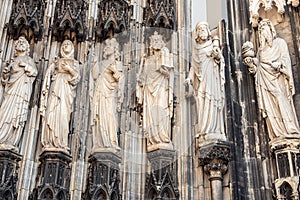 The cathedral of Cologne detail