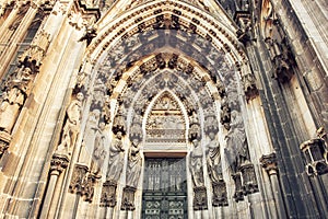 The cathedral of Cologne detail