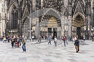 The cathedral in Cologne, Germany.