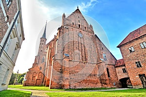 The cathedral complex on a hill in Frombork, Poland